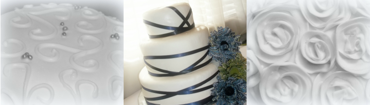 Provo Wedding Cakes white and blue